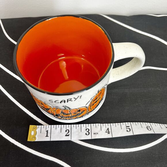 Eli + Ana Handmade Ceramics Halloween Dessert Plate & Coffee Mug Pumpkins - Picture 13 of 15